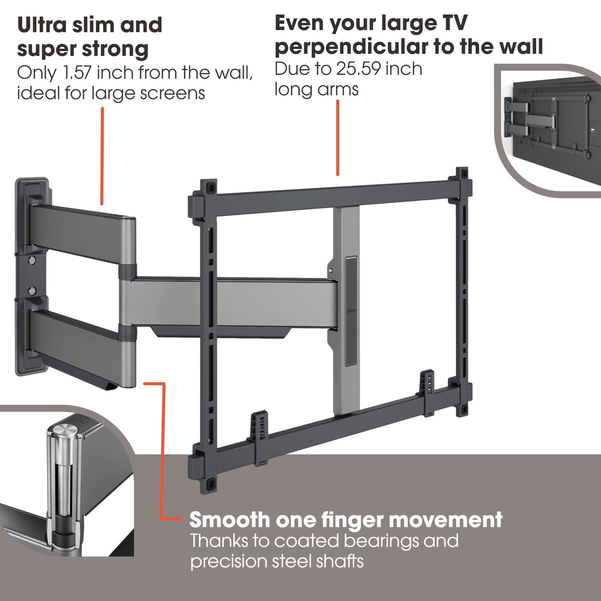Picture of TV Mount Vogel's TVM5645 NEGRO 40" 35 kg