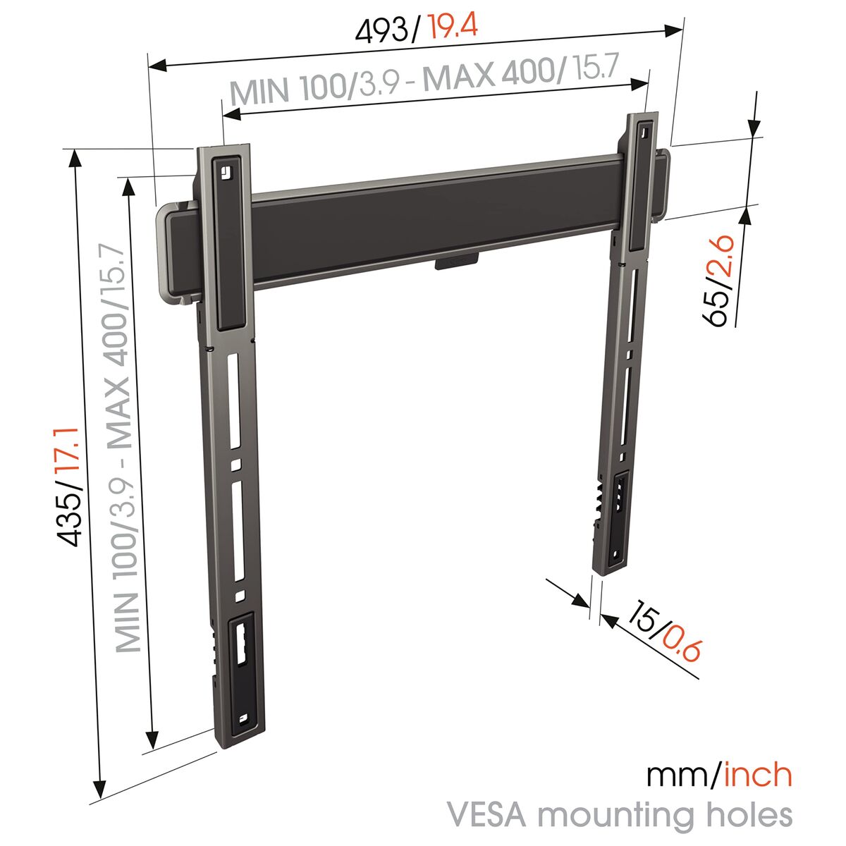 Picture of TV Mount Vogel's TVM5405 NEGRO 32" 50 kg