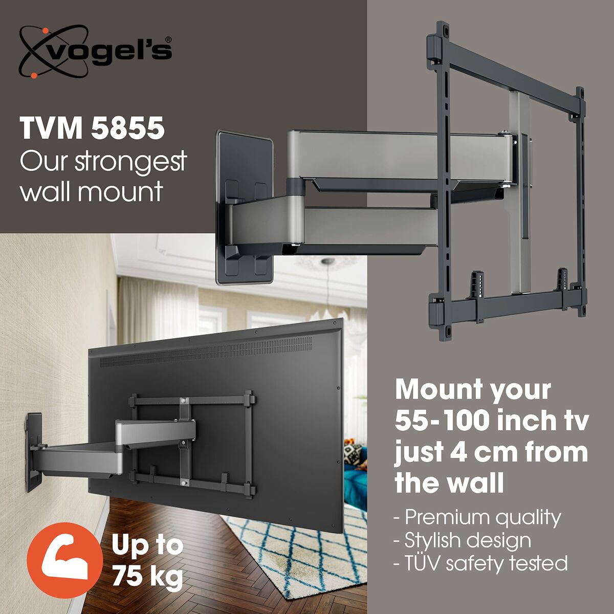 Picture of TV Mount Vogel's TVM5855 NEGRO 55" 100"