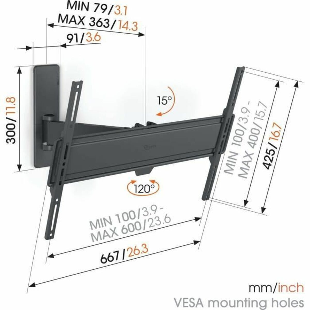 Afbeeldingen van TV Mount Vogel's S 1623 TILT