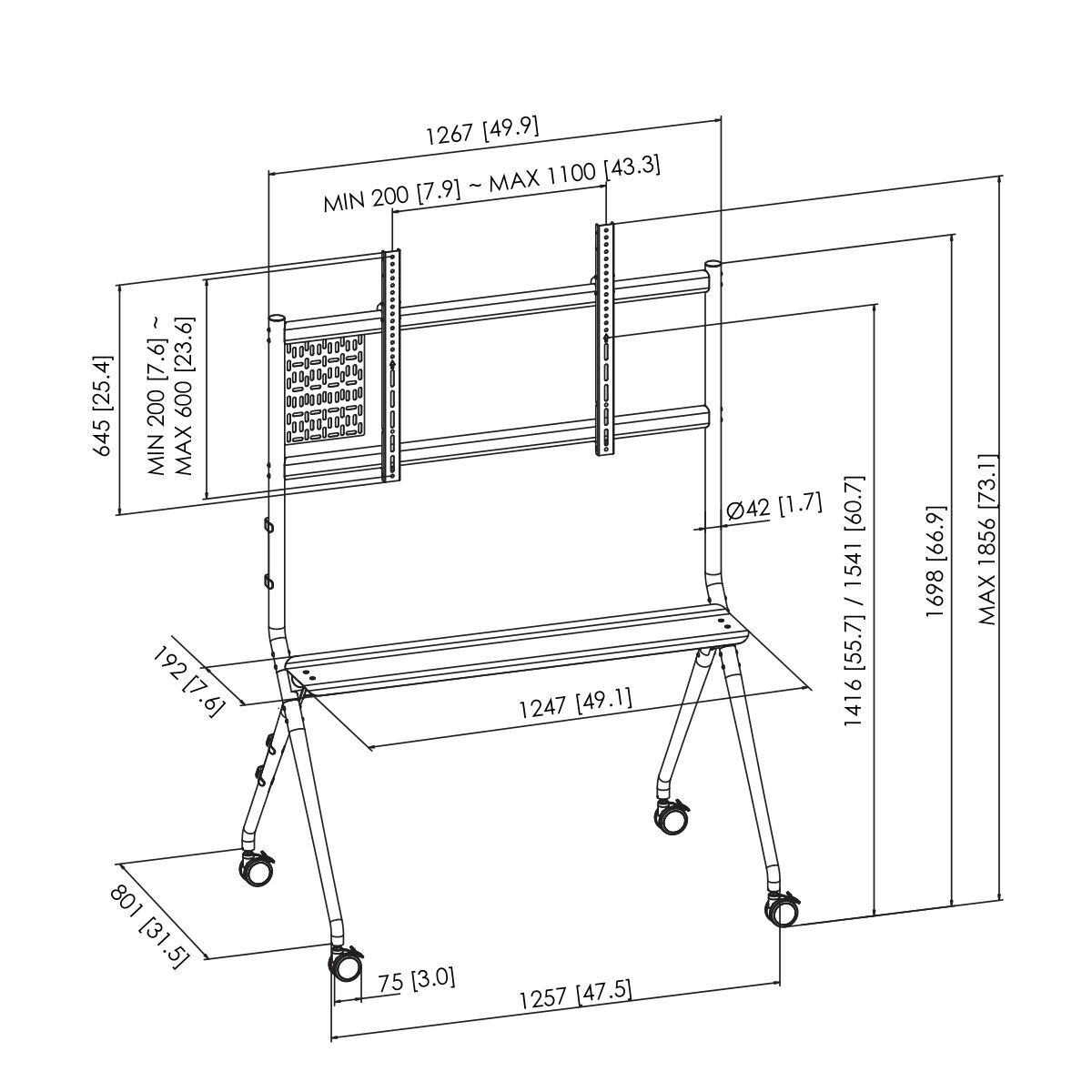Picture of Screen Table Support Vogel's 7410210 65" 98"