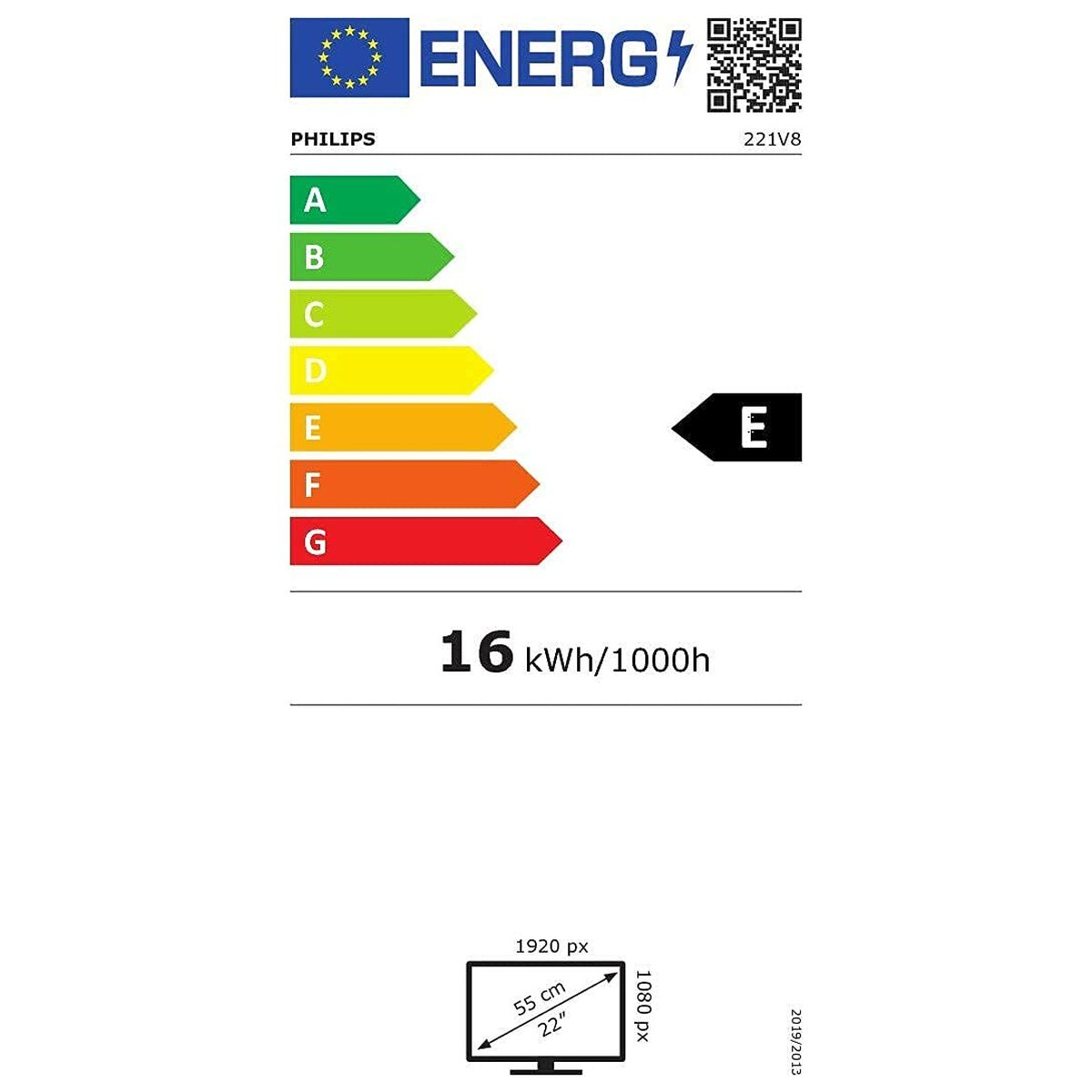 Afbeeldingen van Monitor Philips V-Line 221V8 Full HD 21,5"