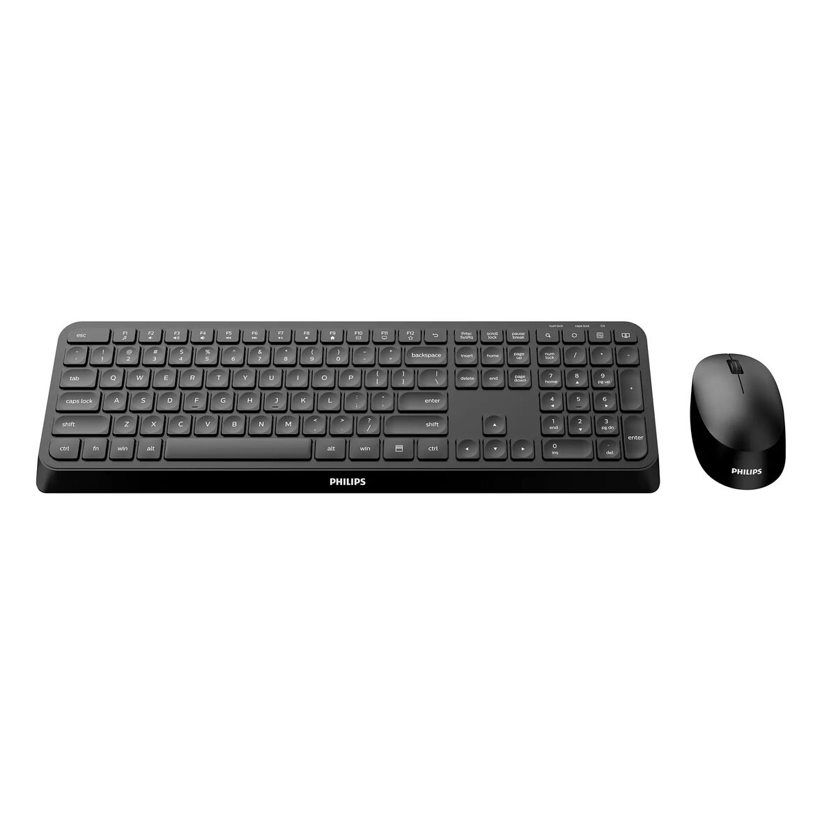 Afbeeldingen van Keyboard and Mouse Philips SPT6307B/16 Black QWERTY