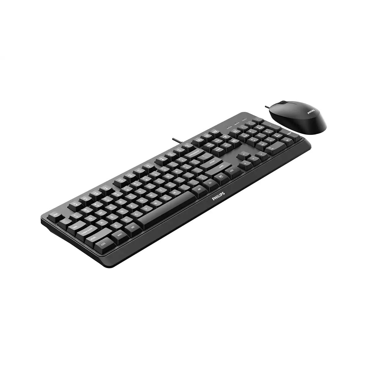 Picture of Keyboard and Mouse Philips SPT6207BL/16 Spanish Qwerty Black