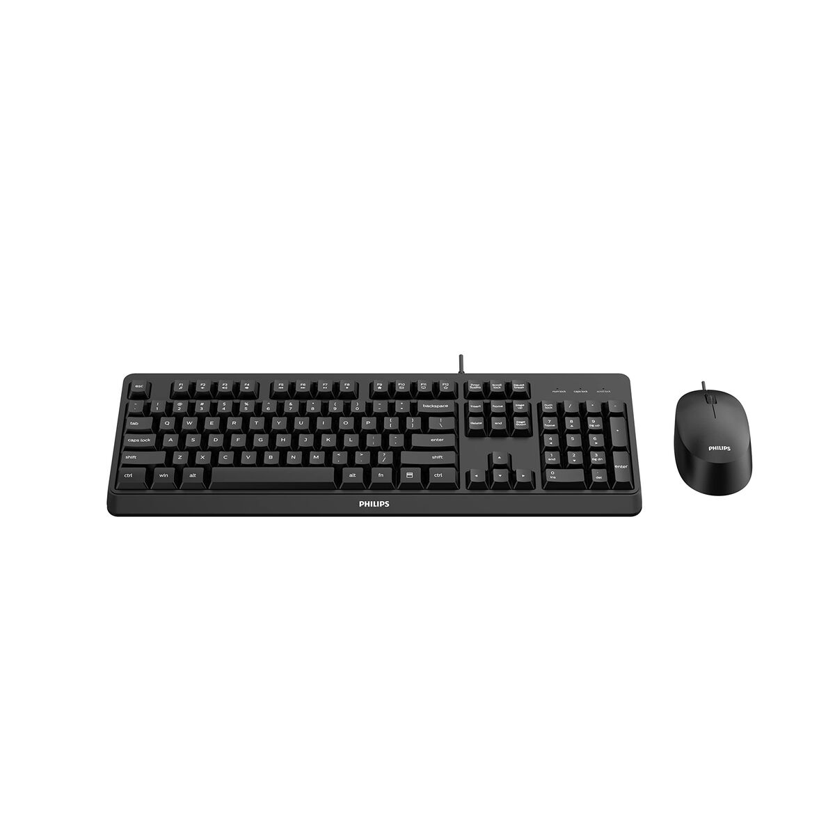Picture of Keyboard and Mouse Philips SPT6207BL/16 Spanish Qwerty Black