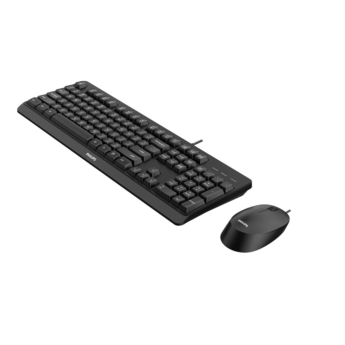 Picture of Keyboard and Mouse Philips SPT6207BL/16 Spanish Qwerty Black