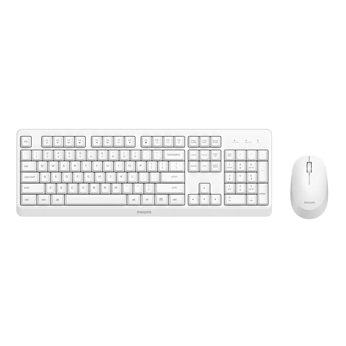 Bild von Keyboard and Wireless Mouse Philips SPT6307WL/16 White Qwerty US