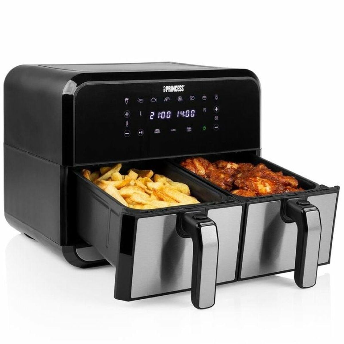 Image secondaire de Friteuse à Air Princess 182074 2400 W Noir 8 L