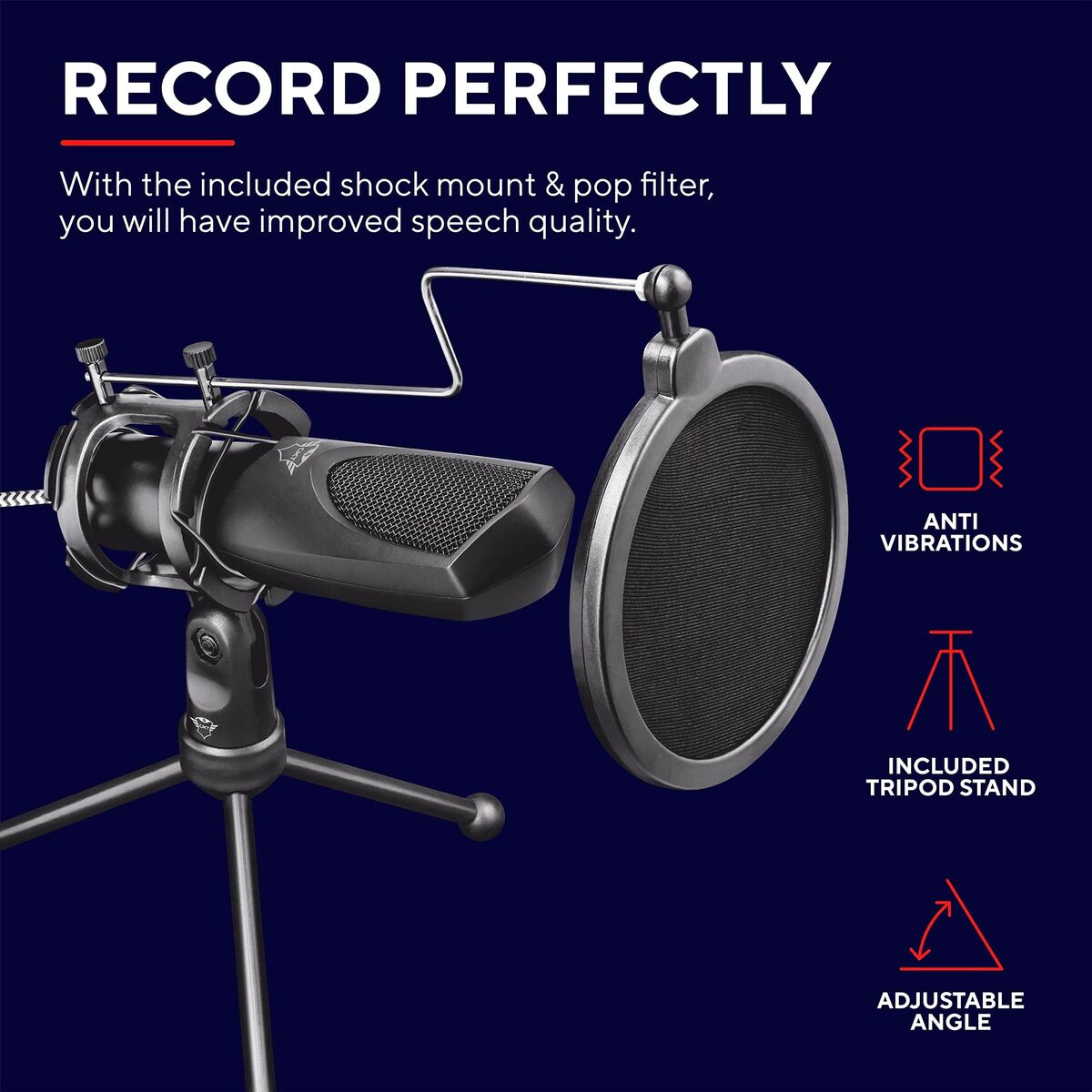 Picture of Microphone Trust GXT 232 Mantis Black