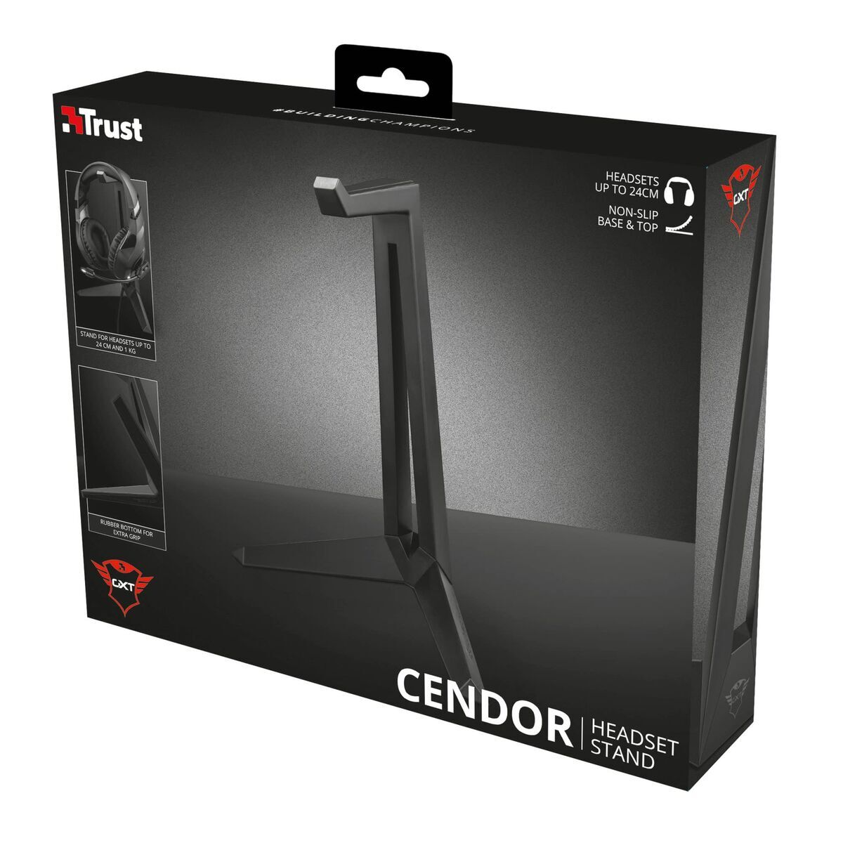 Gaming Headphones Support Trust GXT 260 Cendor Black