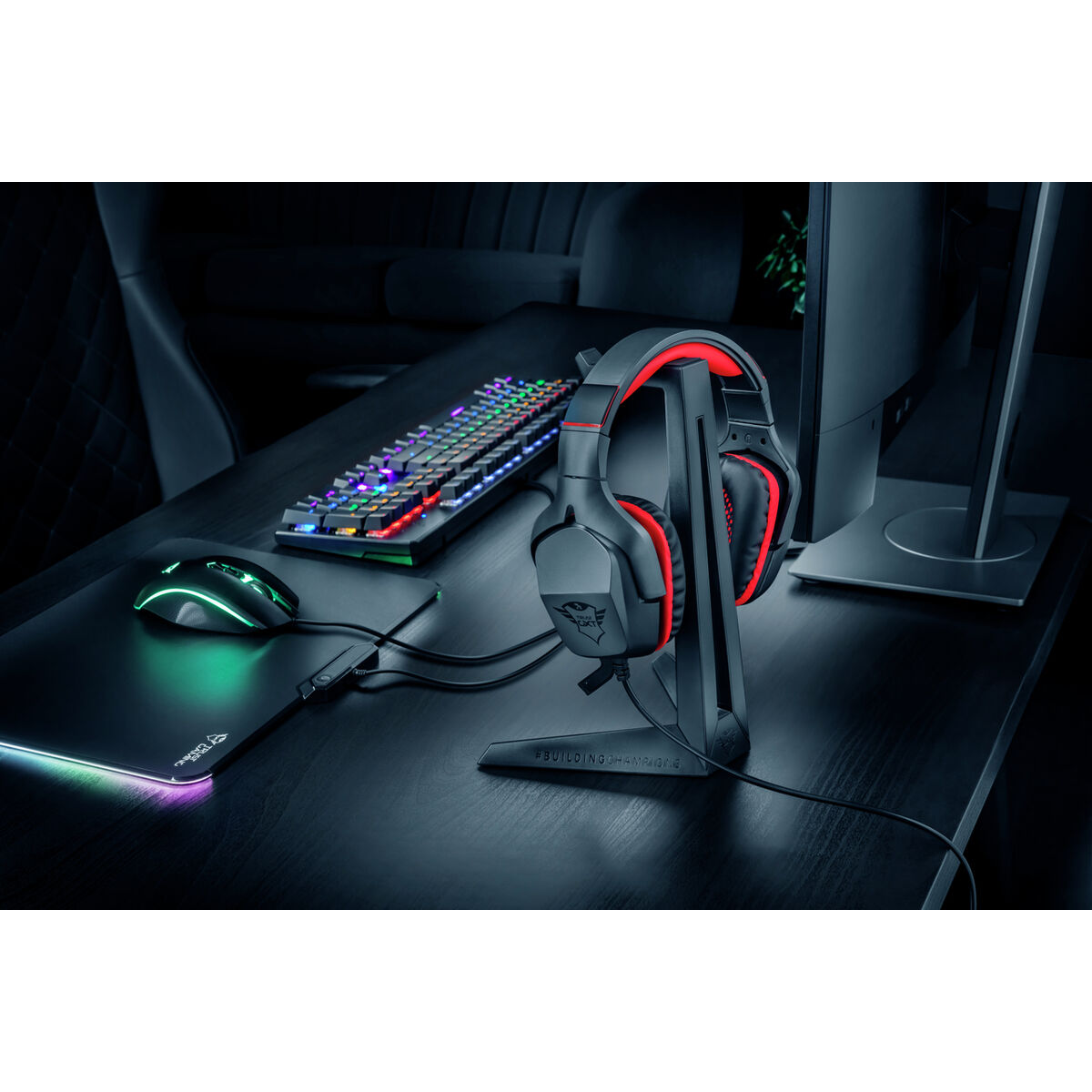 Gaming Headphones Support Trust GXT 260 Cendor Black