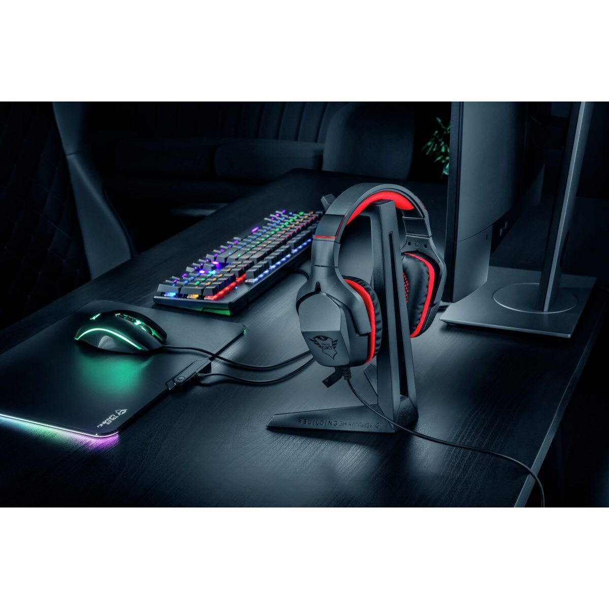 Gaming Headphones Support Trust GXT 260 Cendor Black