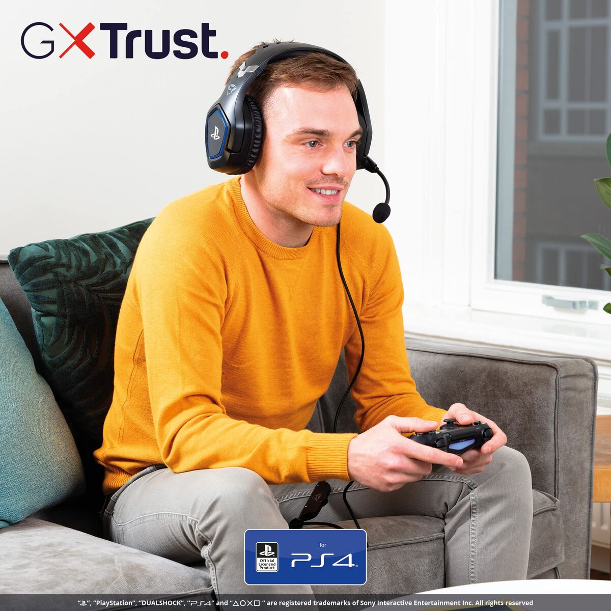 Gaming Headset with Microphone Trust GXT 488 Forze PS4 Black