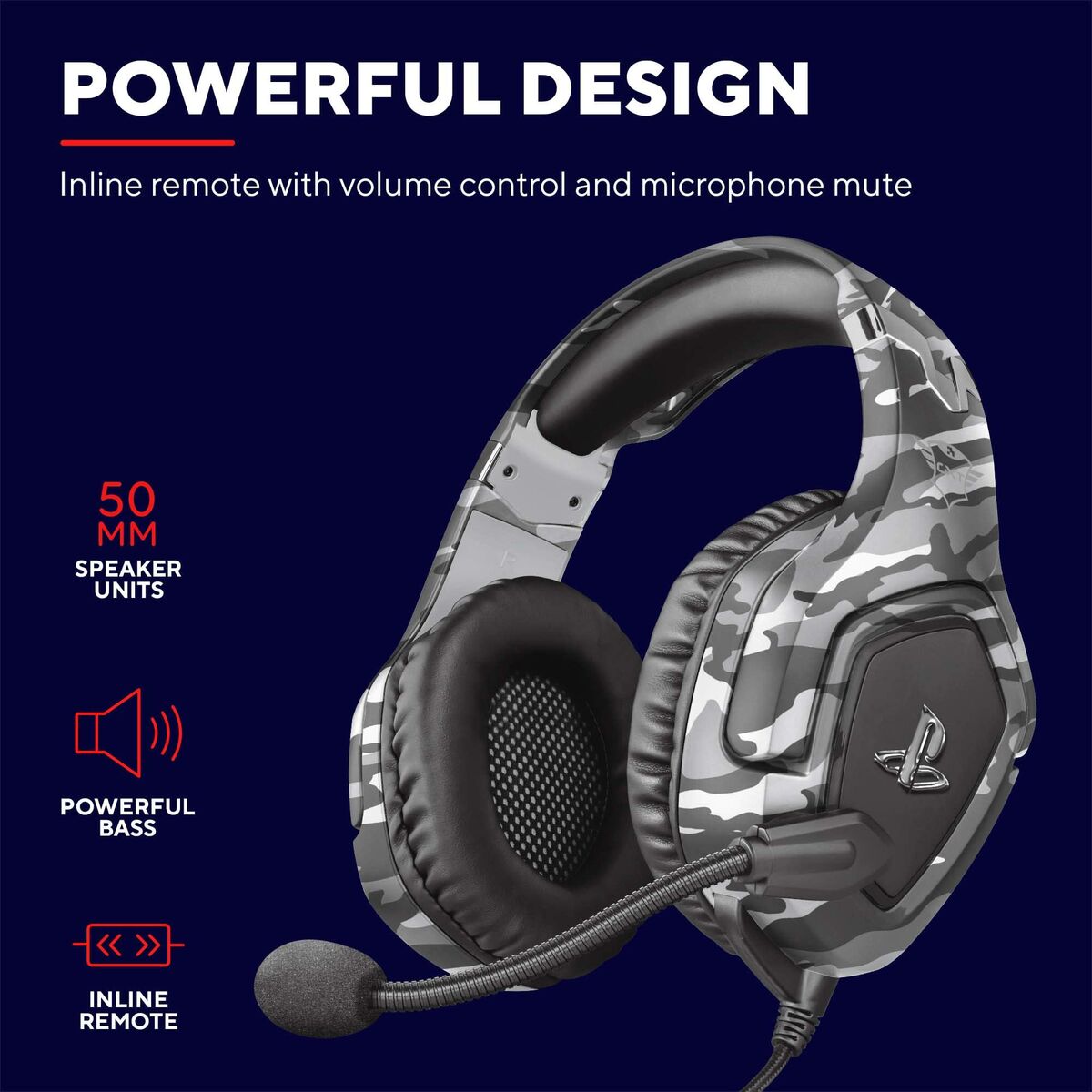 Afbeeldingen van Wireless Headphones Trust 23531 GXT488 Grey