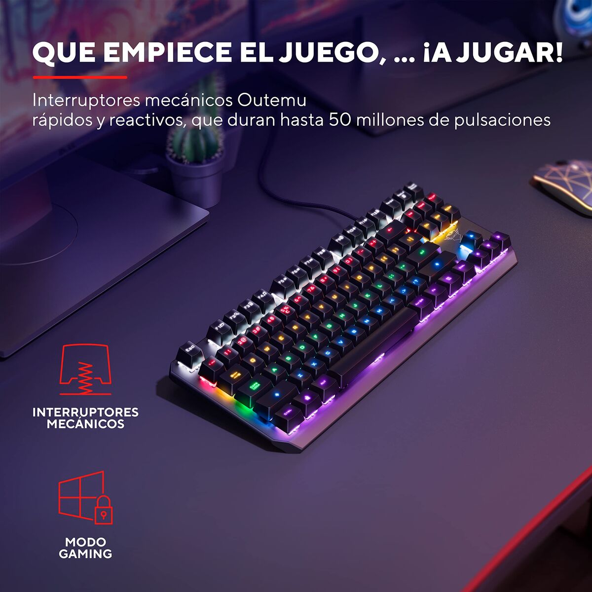 Bild von Gaming Keyboard Trust 24407 GXT834 Black