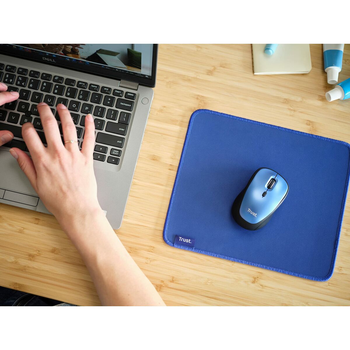Afbeeldingen van Mouse Mat Trust 24744 Blue