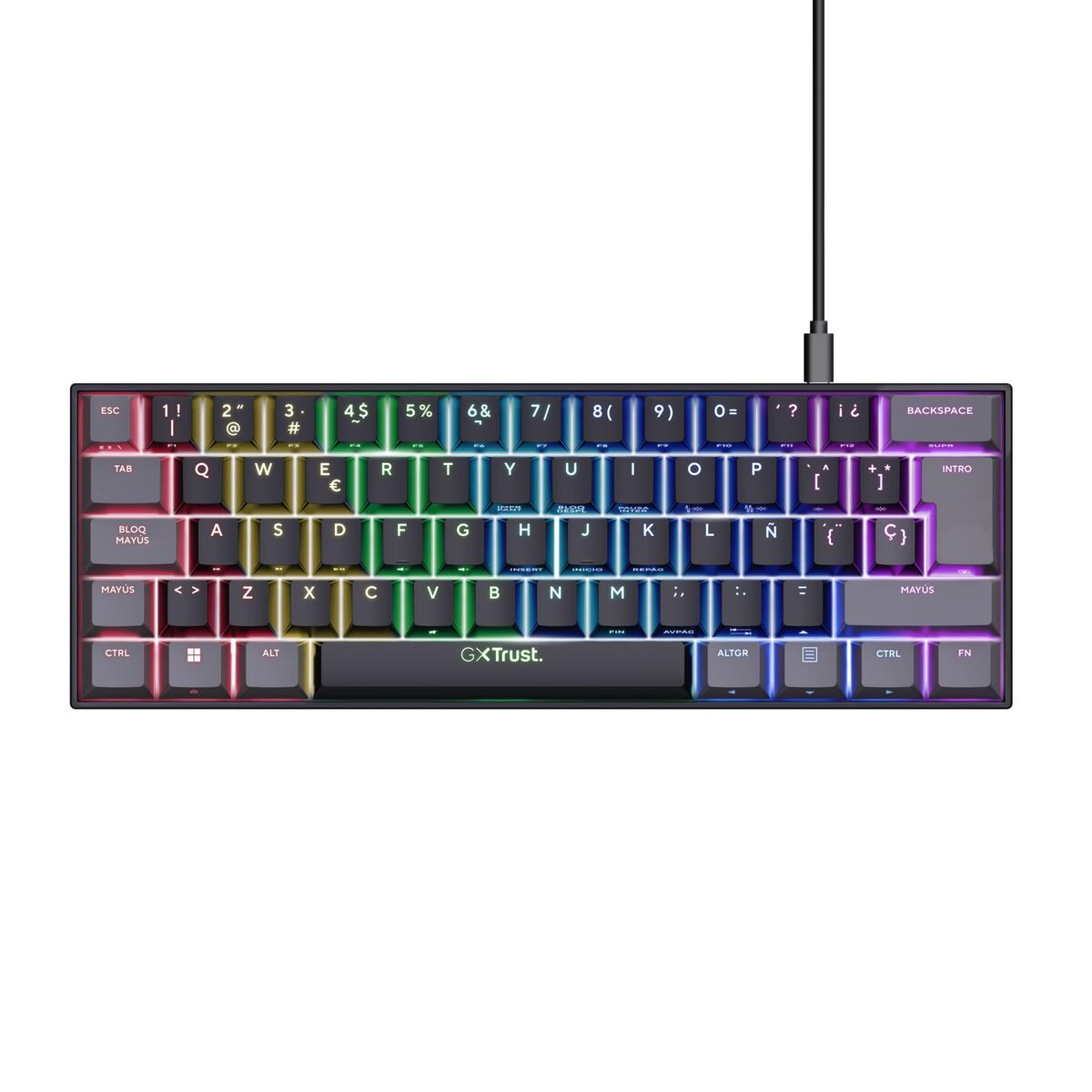 Bild von Mechanical keyboard Trust GXT 867 Acira Black