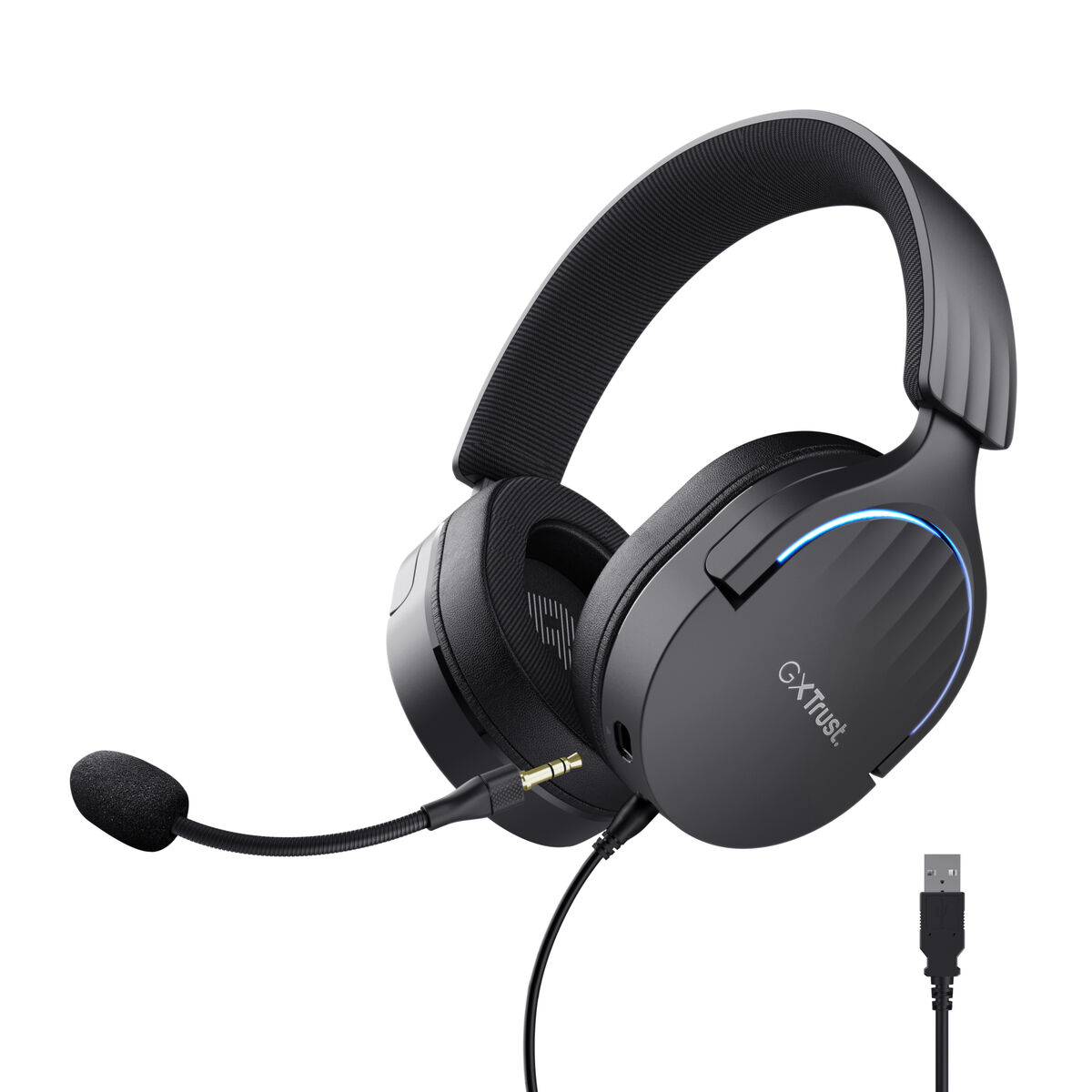 Bild von Gaming Headset with Microphone Trust GXT 490 Black Multicolour