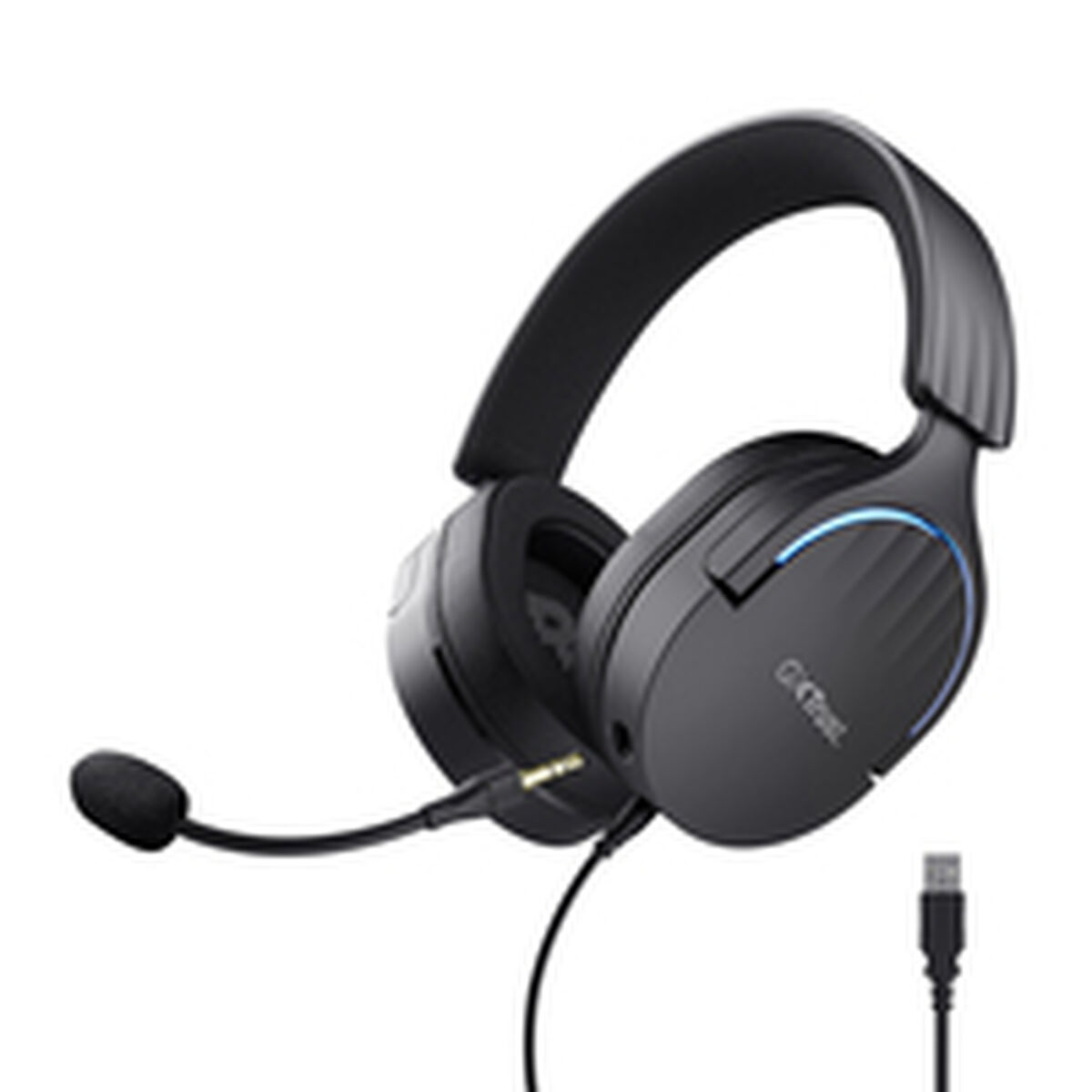 Bild von Gaming Headset with Microphone Trust GXT 490 Black Multicolour
