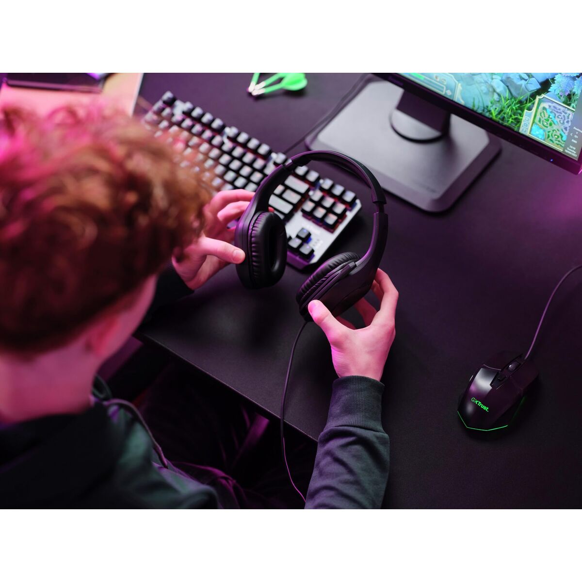 Bild von Headphones with Microphone Trust GXT 415 Zirox