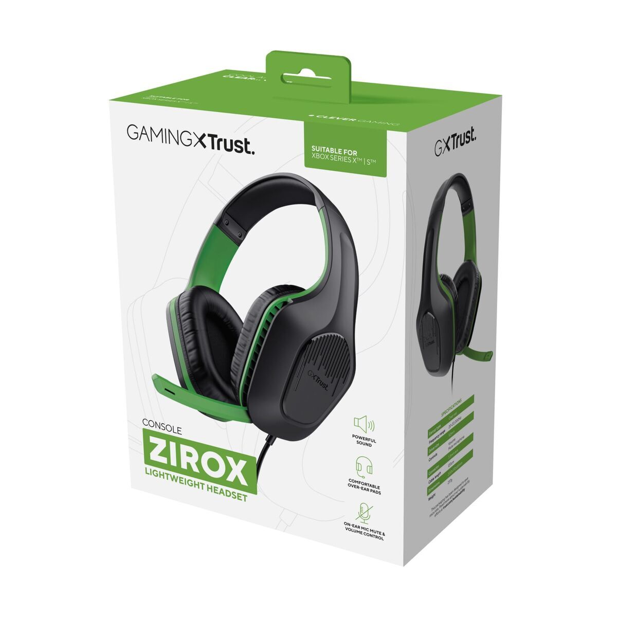 Headphones with Microphone Trust GXT 415S Zirox Black Green