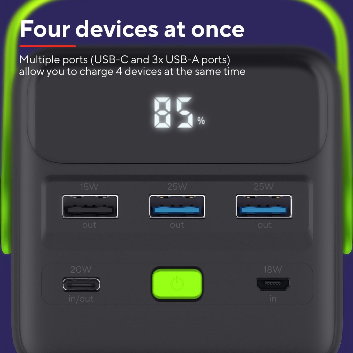 Bild von Powerbank Trust Redoh XXL Black