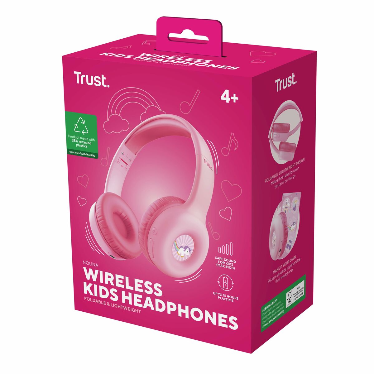 Afbeeldingen van Bluetooth Headphones Trust 25274 Pink