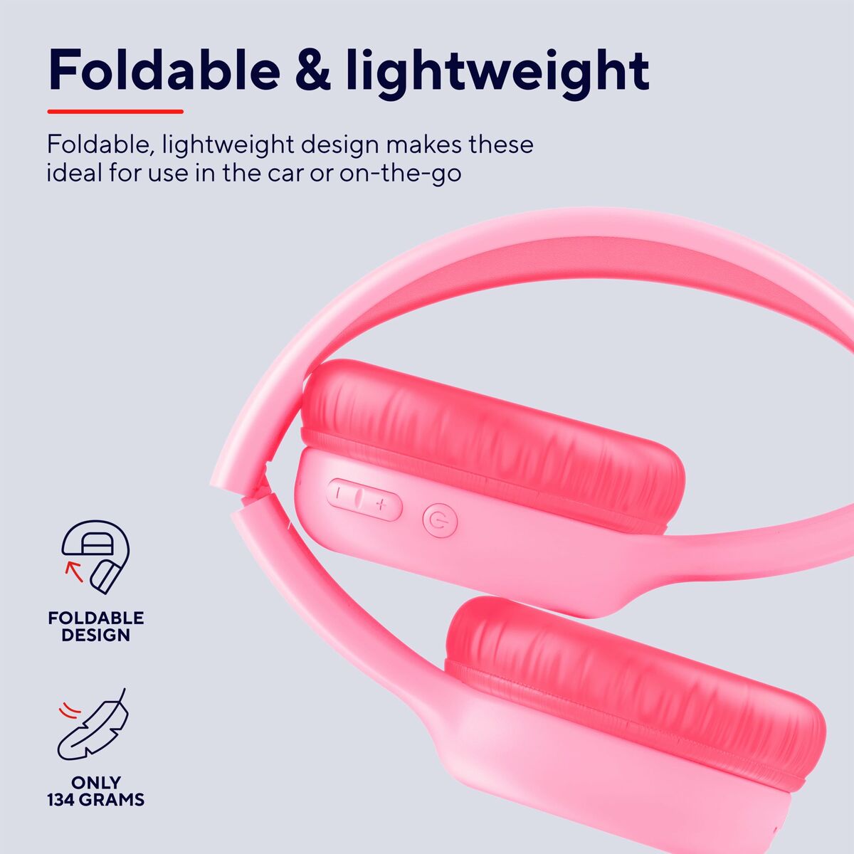 Bluetooth Headphones Trust 25274 Pink