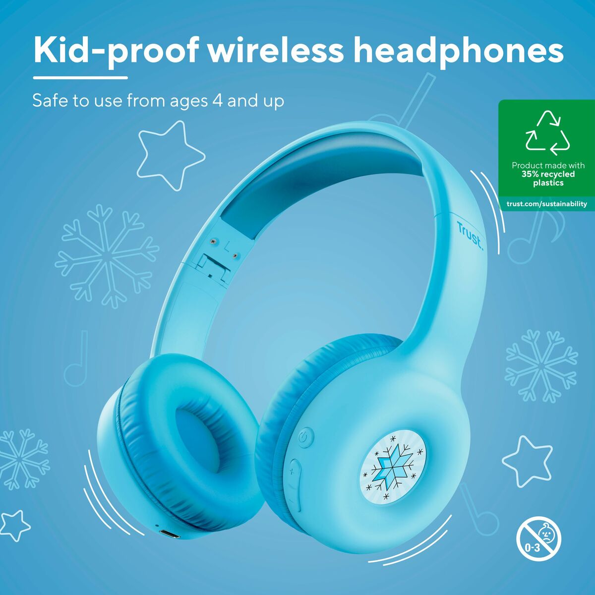Afbeeldingen van Bluetooth Headphones Trust 25275 Blue