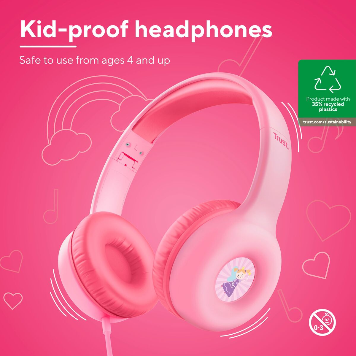 Bild von Headphones Trust 25277 Pink