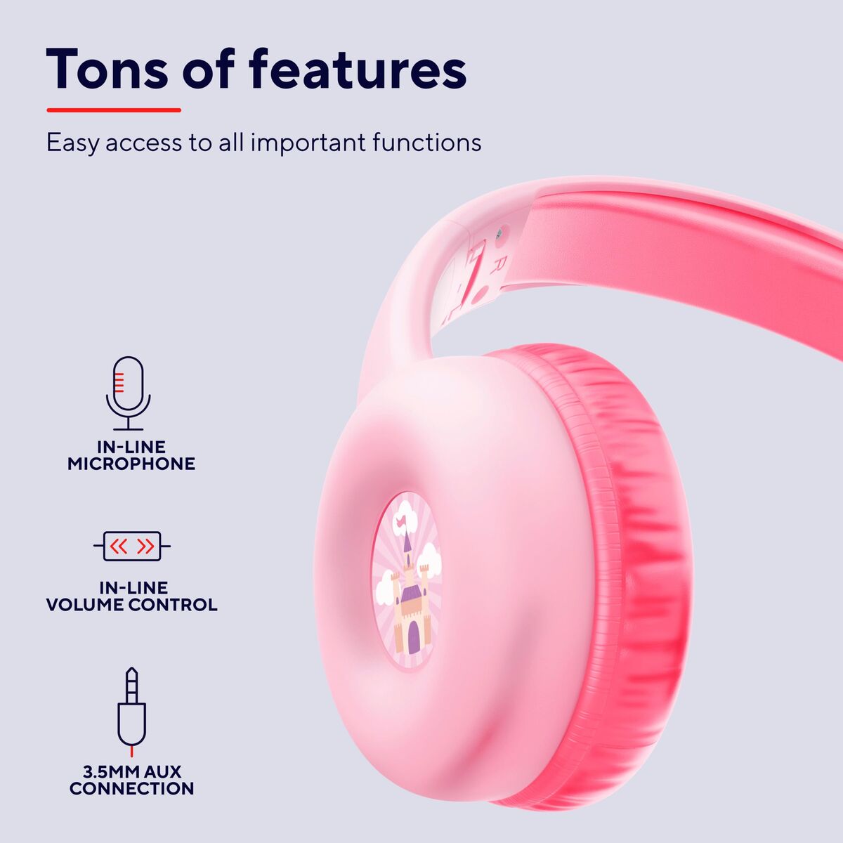 Bild von Headphones Trust 25277 Pink