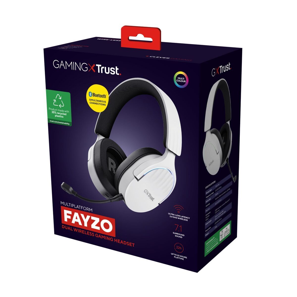 Gaming Headset with Microphone Trust GXT 491 White Multicolour