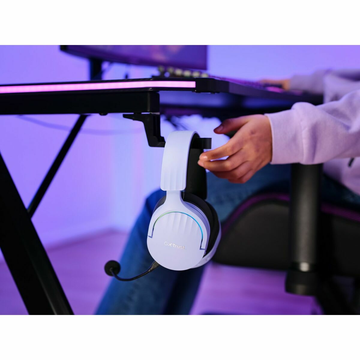 Picture of Gaming Headset with Microphone Trust GXT 491 Black Purple