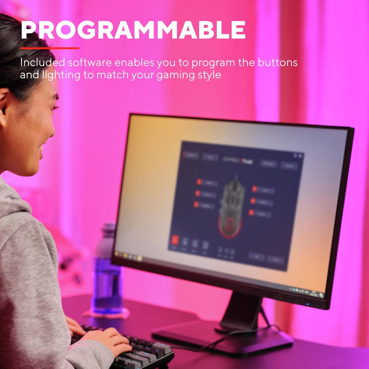 Bild von Gaming Mouse Trust GXT 929 Helox Black 6400 dpi