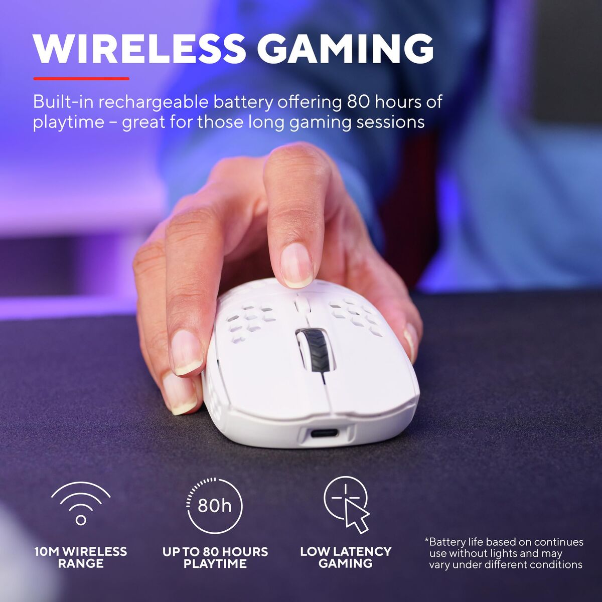 Bild von Gaming Mouse Trust GXT 929 4800 dpi White