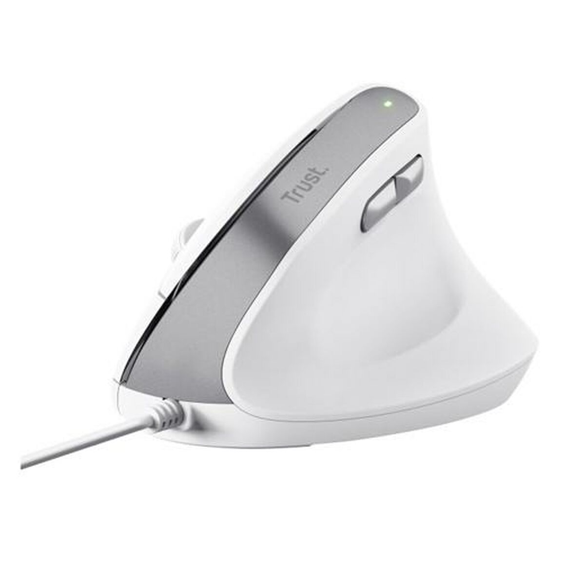 Afbeeldingen van Ergonomic Optical Mouse Trust Bayo II White Black 2400 dpi