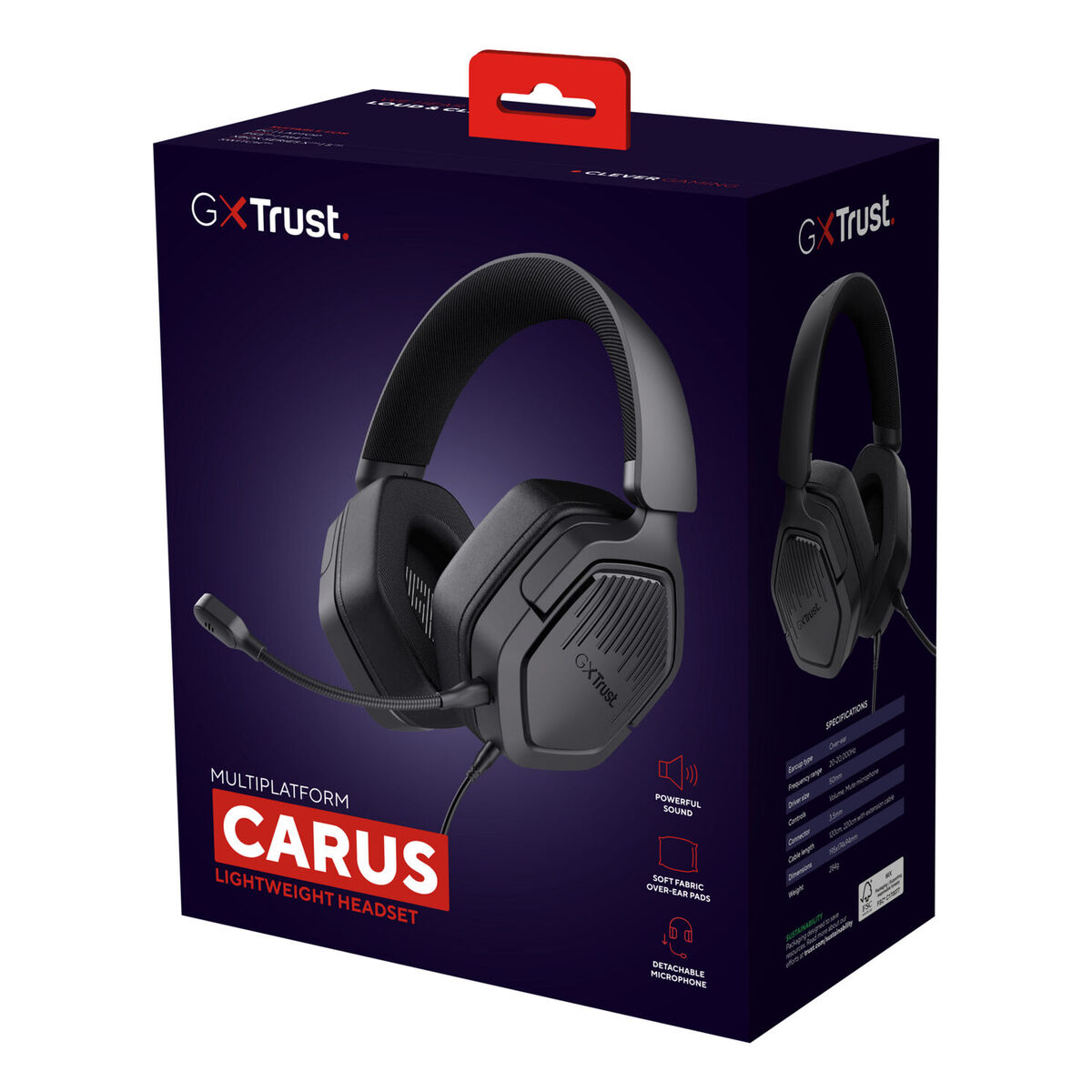 Bild von Gaming Headset with Microphone Trust 25447 Black