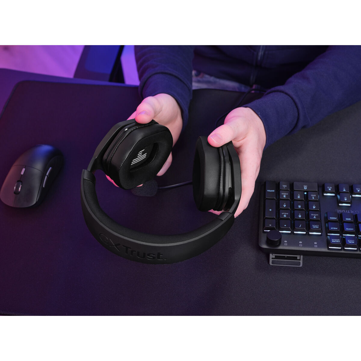 Gaming Headset with Microphone Trust 25447 Black