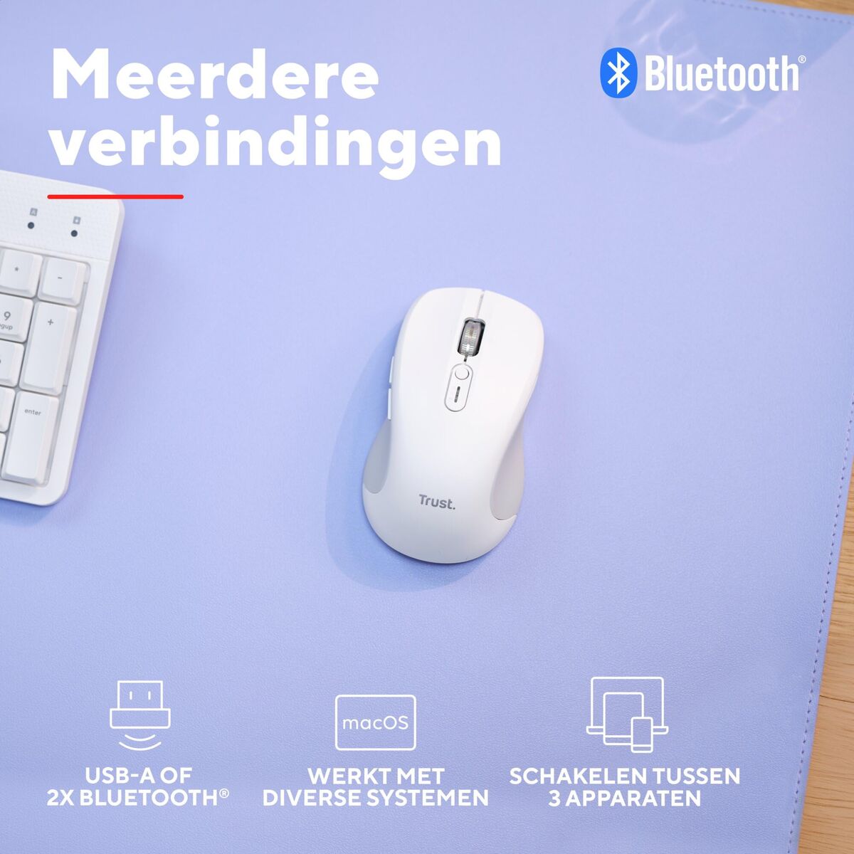 Picture of Mouse Trust 25674 White 3200 DPI