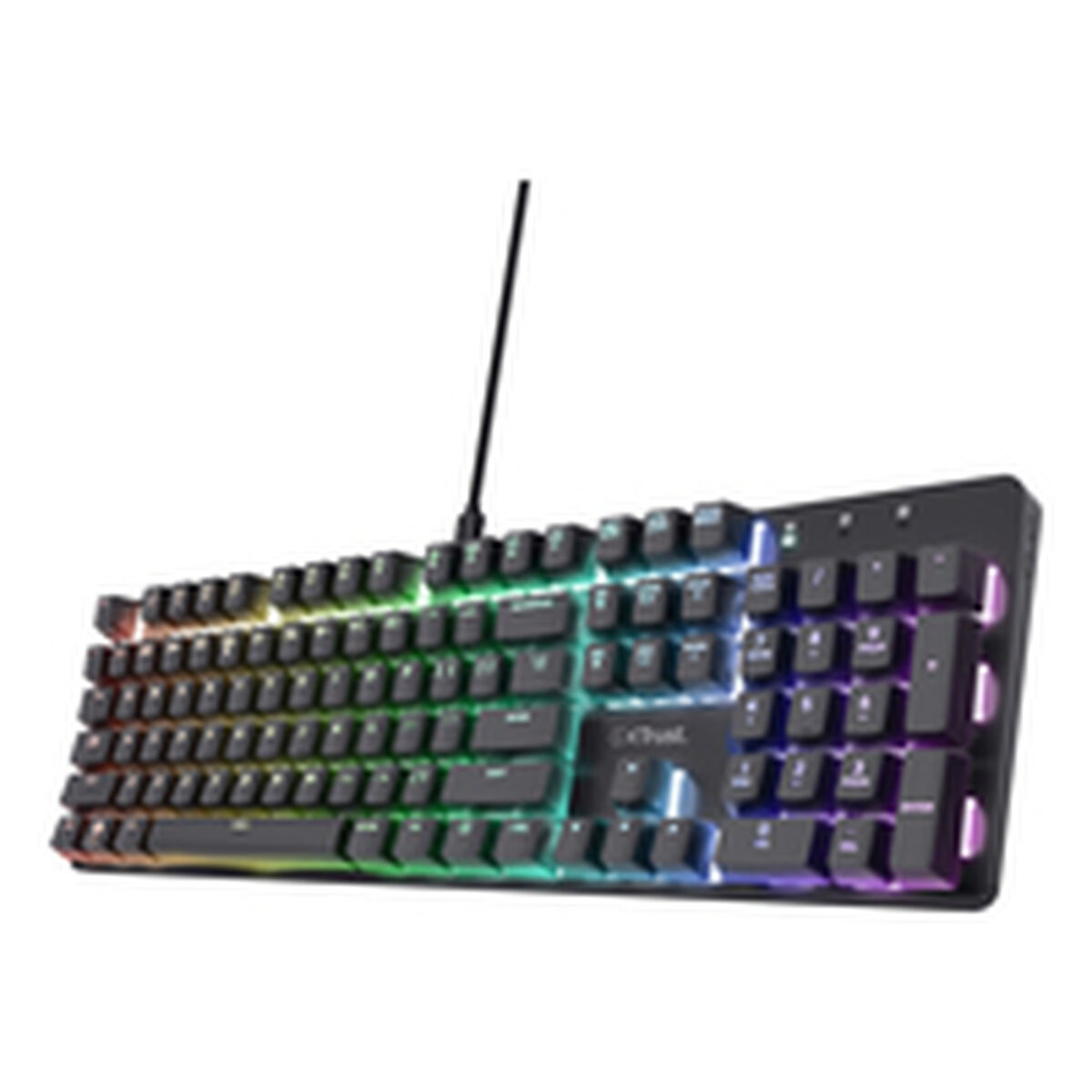 Immagine di Gaming Keyboard Trust 25682 Black Spanish Qwerty