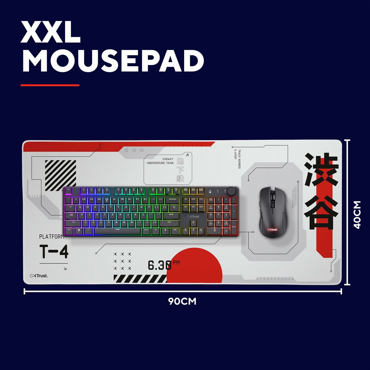 Kép Gaming Mouse Mat Trust 25717 White