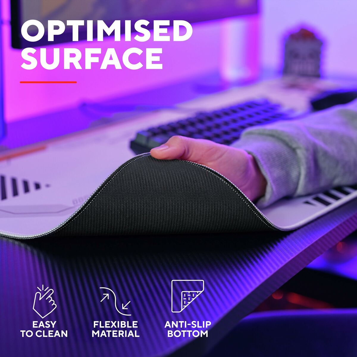 Kép Gaming Mouse Mat Trust 25717 White