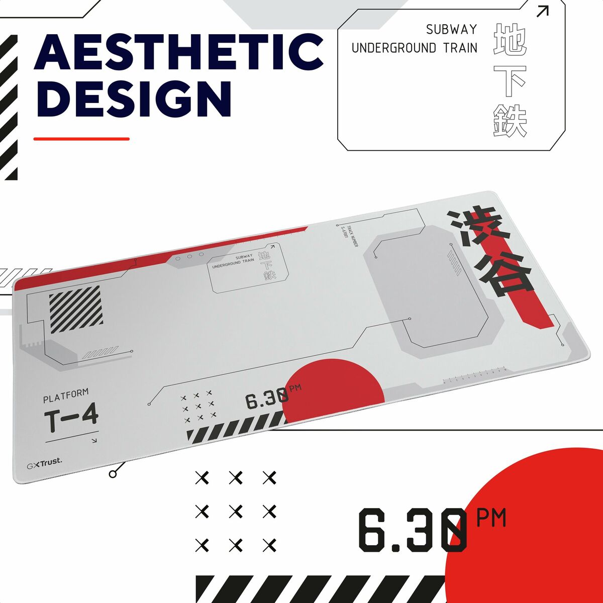 Gaming Mouse Mat Trust 25717 White