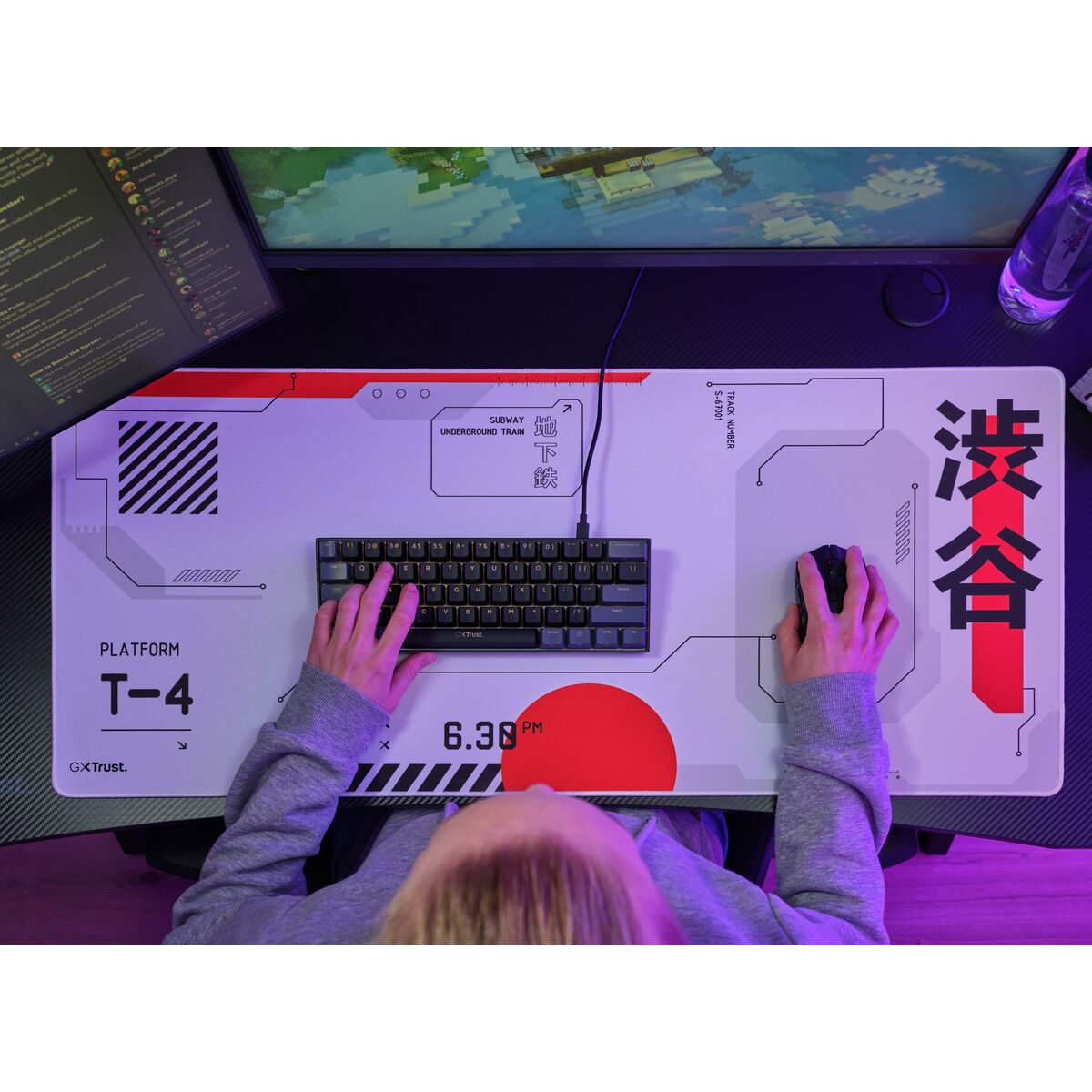 Gaming Mouse Mat Trust 25717 White
