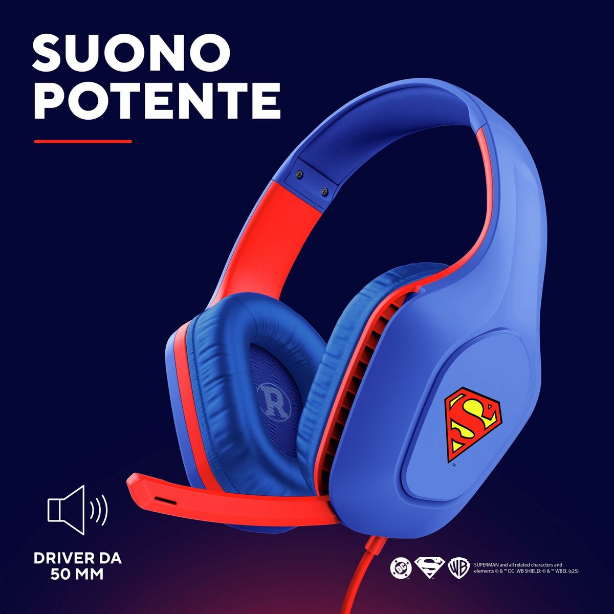 Kép Headphones Trust 25738 Blue Red