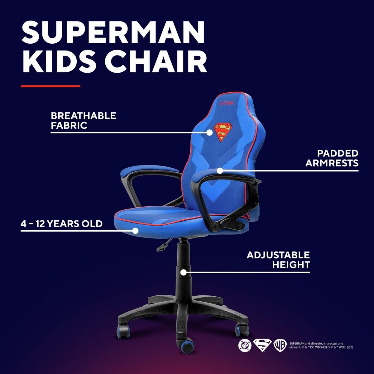 Picture of Gaming Chair Trust 25741 Blue Black