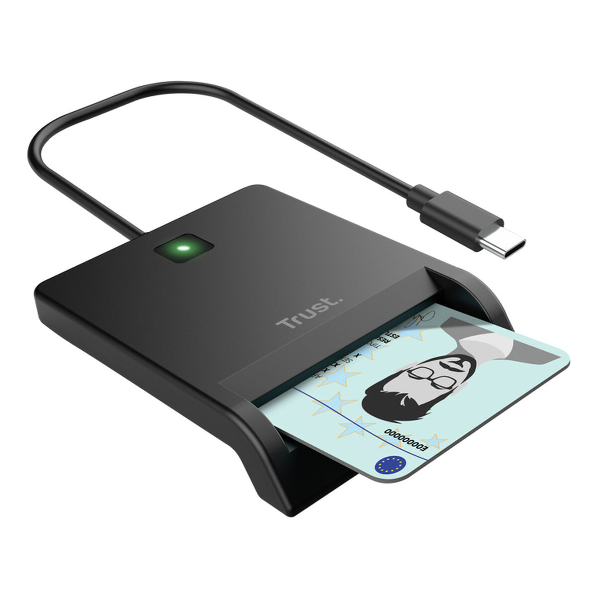 Obrazek Coaxial TV Antenna Cable Trust 26253 Black 1 m