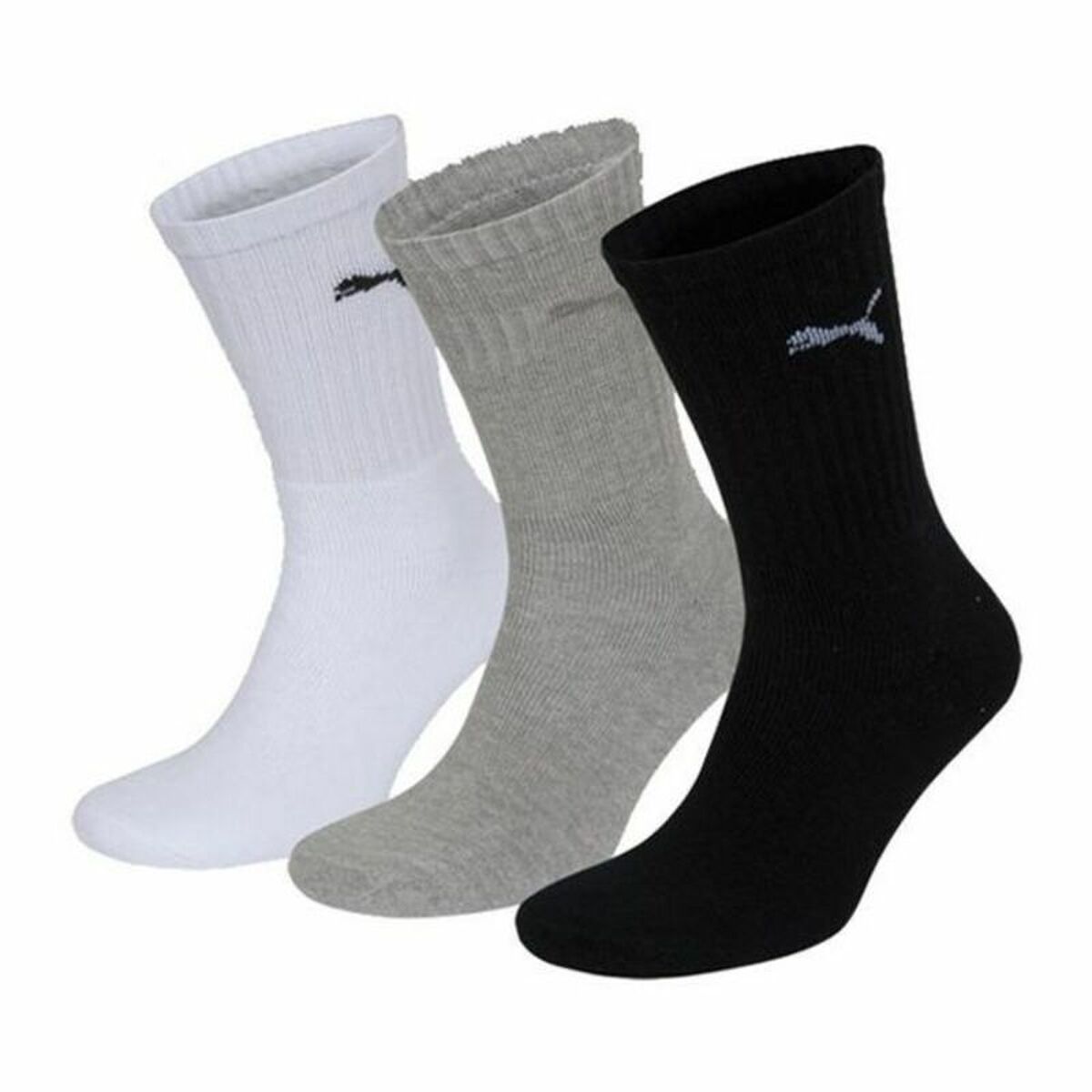 Calcetines Deportivos Puma SPORT (3 pares) Blanco 