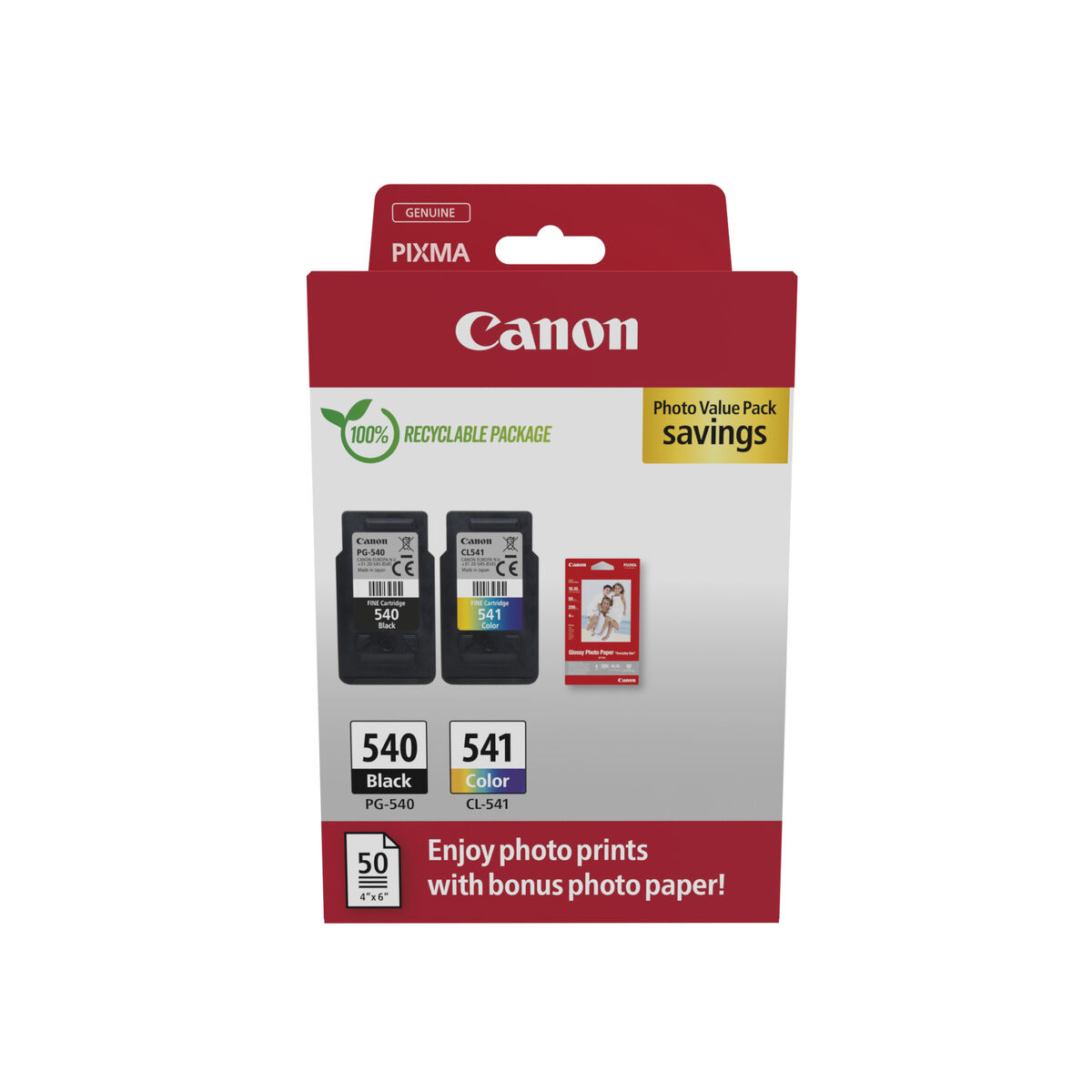 Picture of Original Ink Cartridge Canon PG-540 Noir + CL-541 Couleur Multicolour