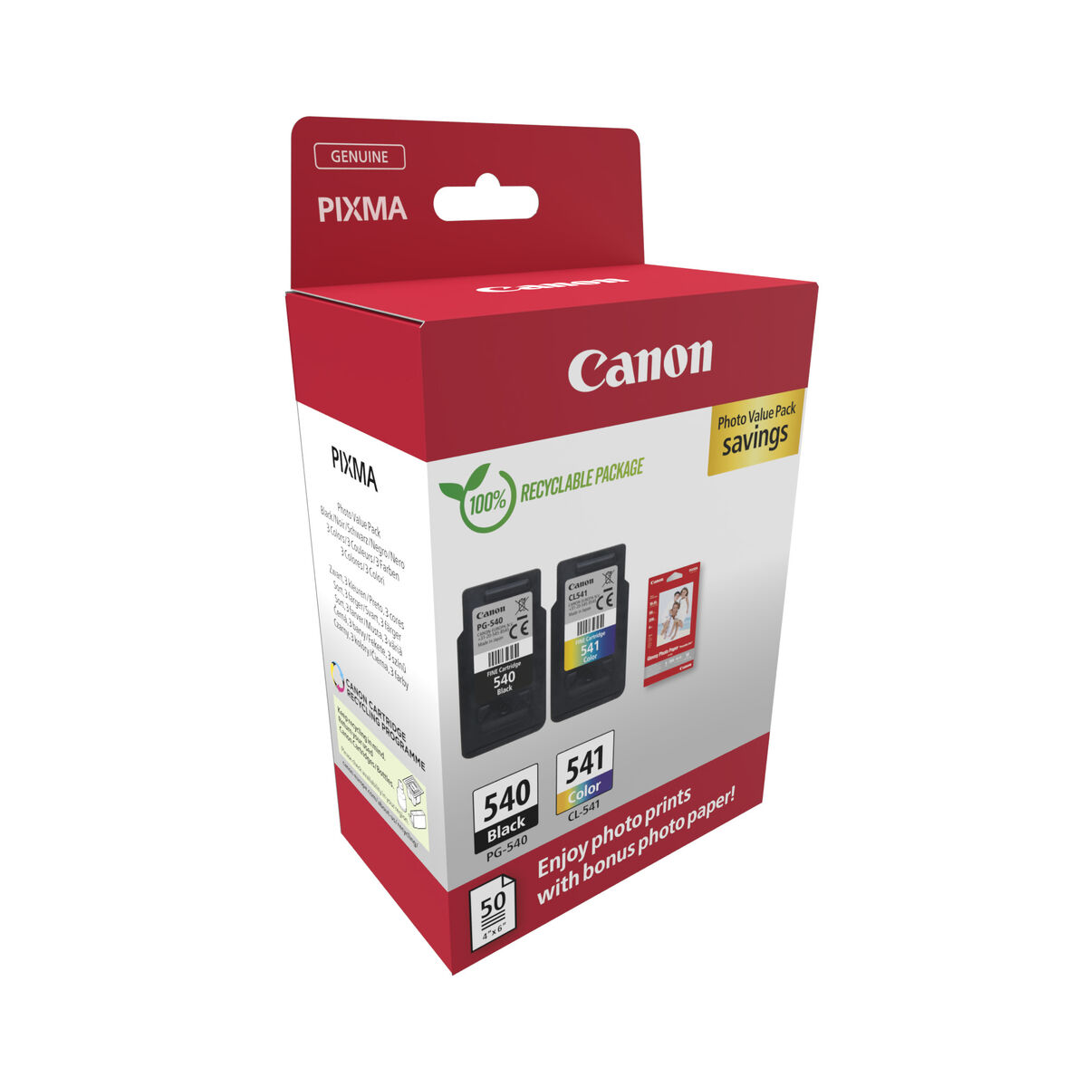 Picture of Original Ink Cartridge Canon PG-540 Noir + CL-541 Couleur Multicolour